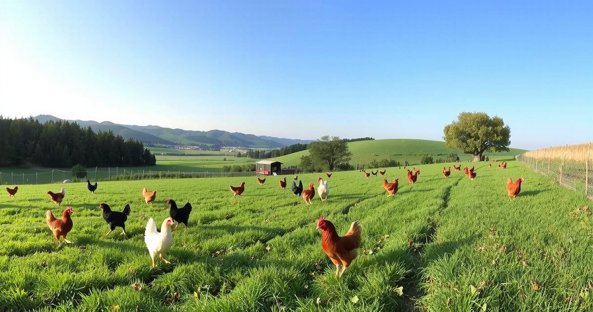 Overview of Playvornx Farms sustainable chicken farm in Córdoba, Spain